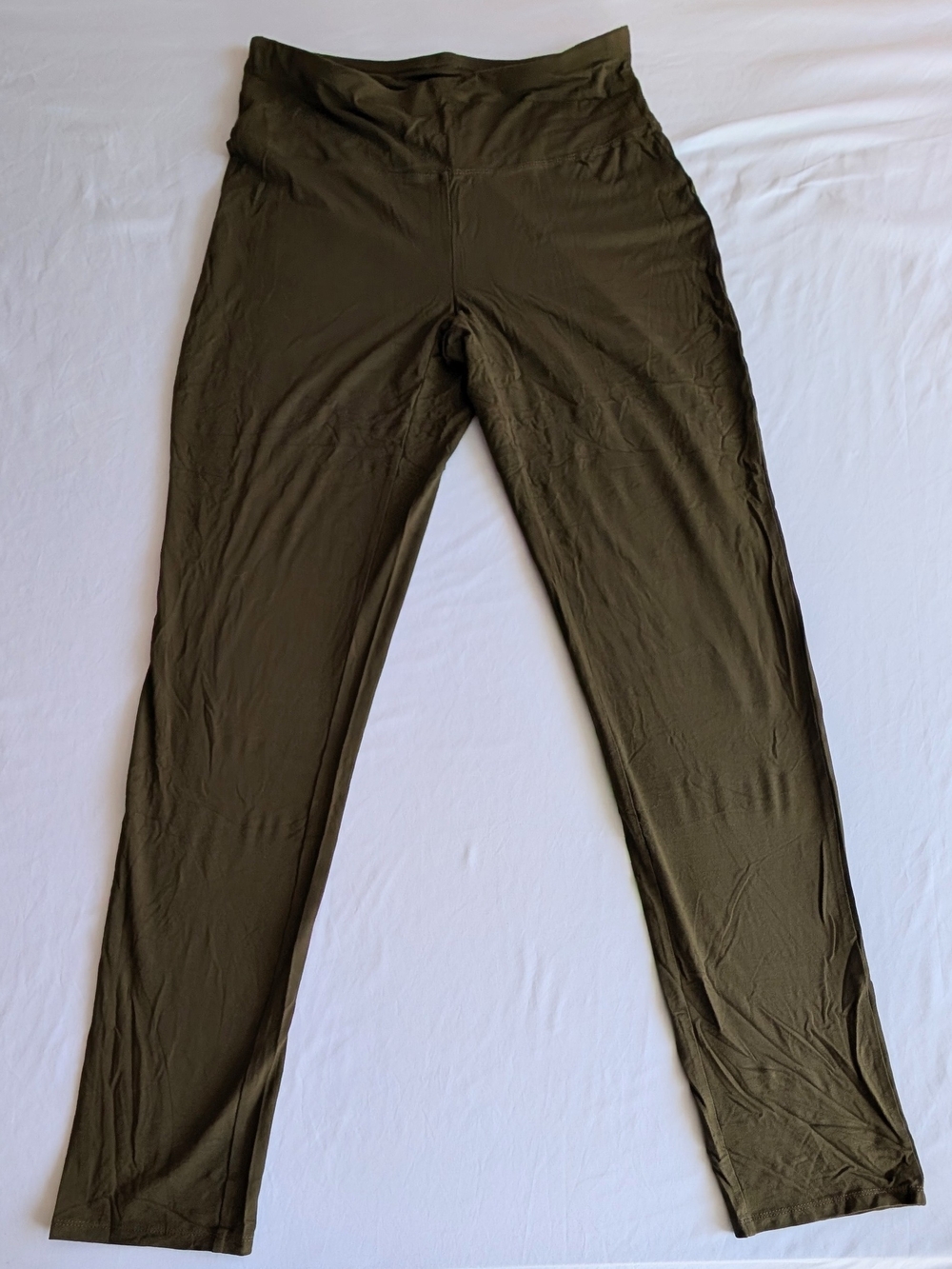 J Jill Wearever Olive Green High-Waist Leggings